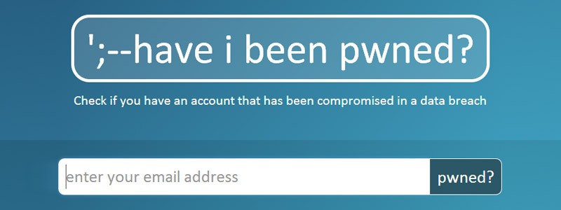 Have I been pwned website