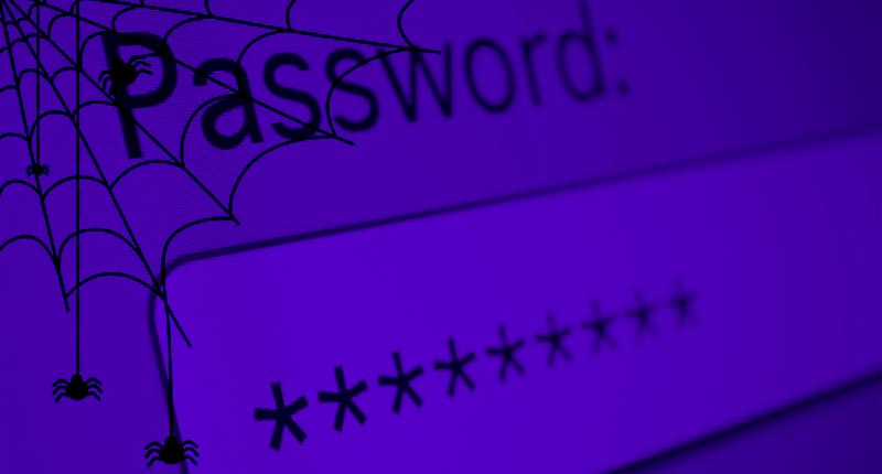 October 2021 Newsletter image: Halloween Cyber Security Password Nightmares